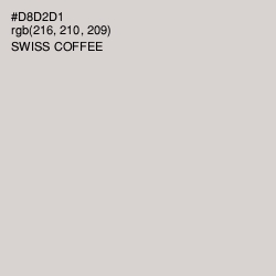 #D8D2D1 - Swiss Coffee Color Image